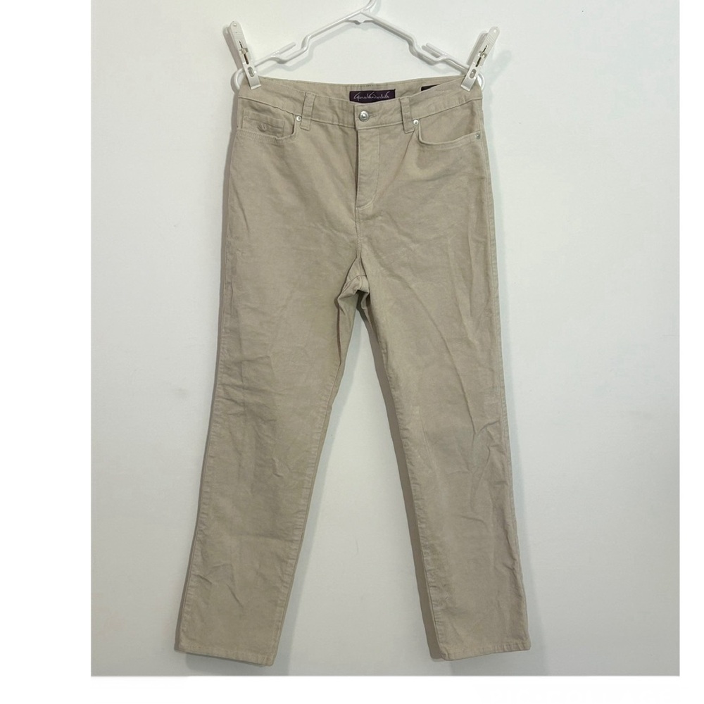 GLORIA VANDERBILT Womens Amanda Jean 10 Dark Vanilla  Pre-owned condition